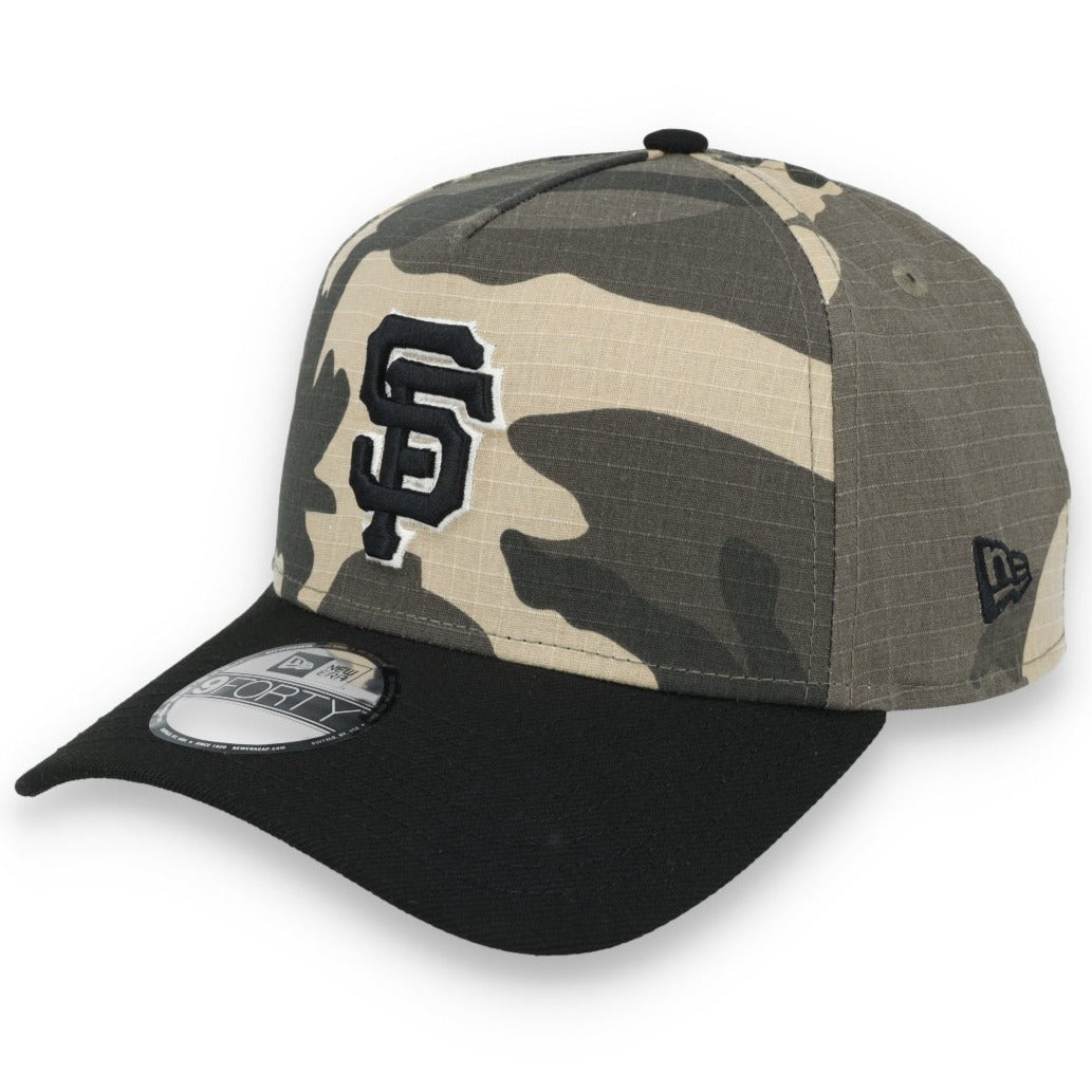 New Era San Francisco Giant 2014 World Series Side Patch A-Frame 9FORTY Adjustable Hat-Camo