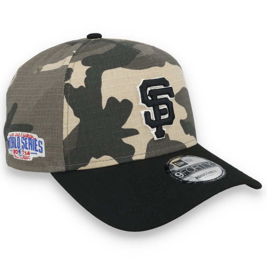 New Era San Francisco Giant 2014 World Series Side Patch A-Frame 9FORTY Adjustable Hat-Camo