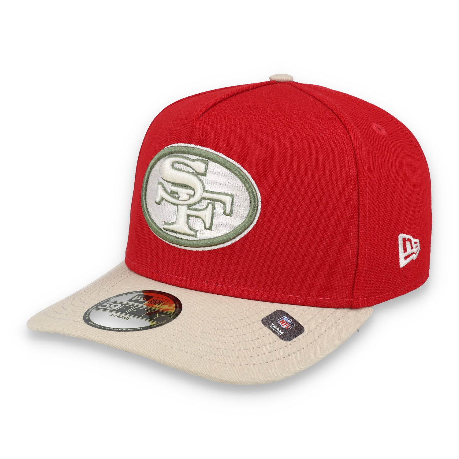 New Era San Francisco 49ers 70th Anniversary Side Patch Canvas A-Frame 59FIFTY Fitted Hat