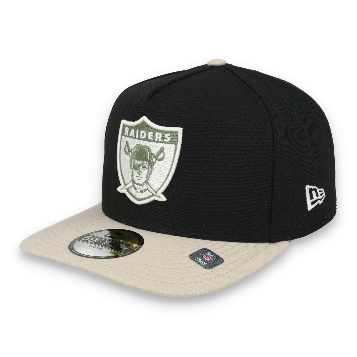 New Era Las Vegas Raiders 50th Anniversary Side Patch Canvas A-Frame 59FIFTY Fitted Hat