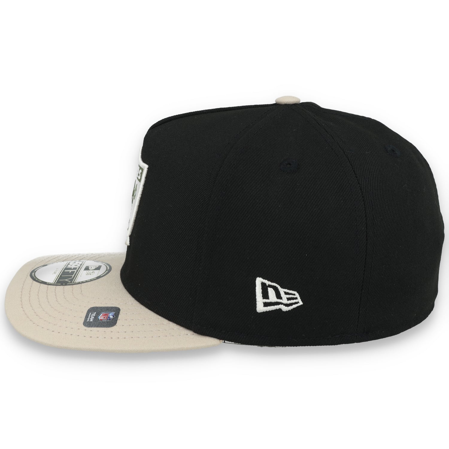 New Era Las Vegas Raiders 50th Anniversary Side Patch Canvas A-Frame 59FIFTY Fitted Hat