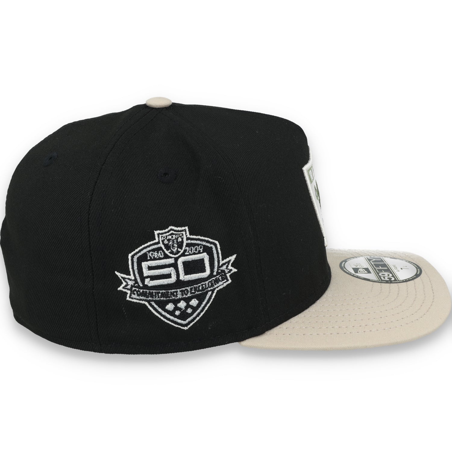New Era Las Vegas Raiders 50th Anniversary Side Patch Canvas A-Frame 59FIFTY Fitted Hat