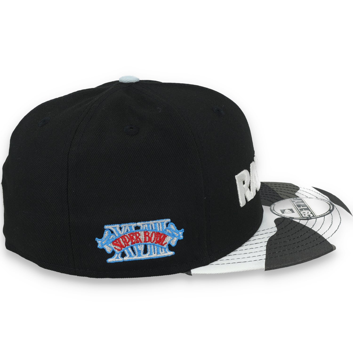 New Era Las Vegas Raiders XVII Super Bowl Side Patch Metallic Camo 59FIFTY Fitted Hat
