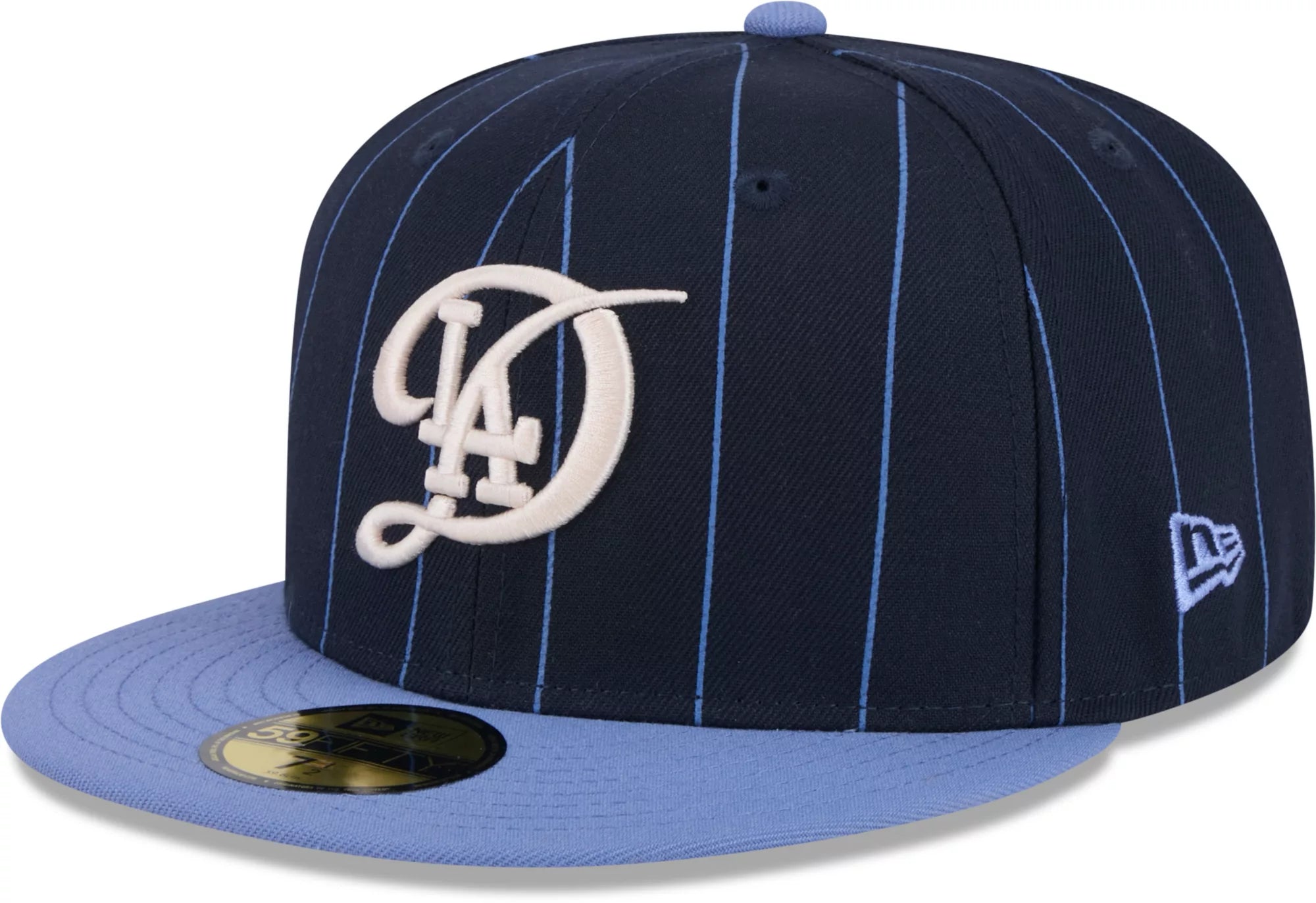 New Era Los Angeles Dodgers City Connect Throwback Pinstripe 59FIFTY Fitted Hat 2024 - Navy
