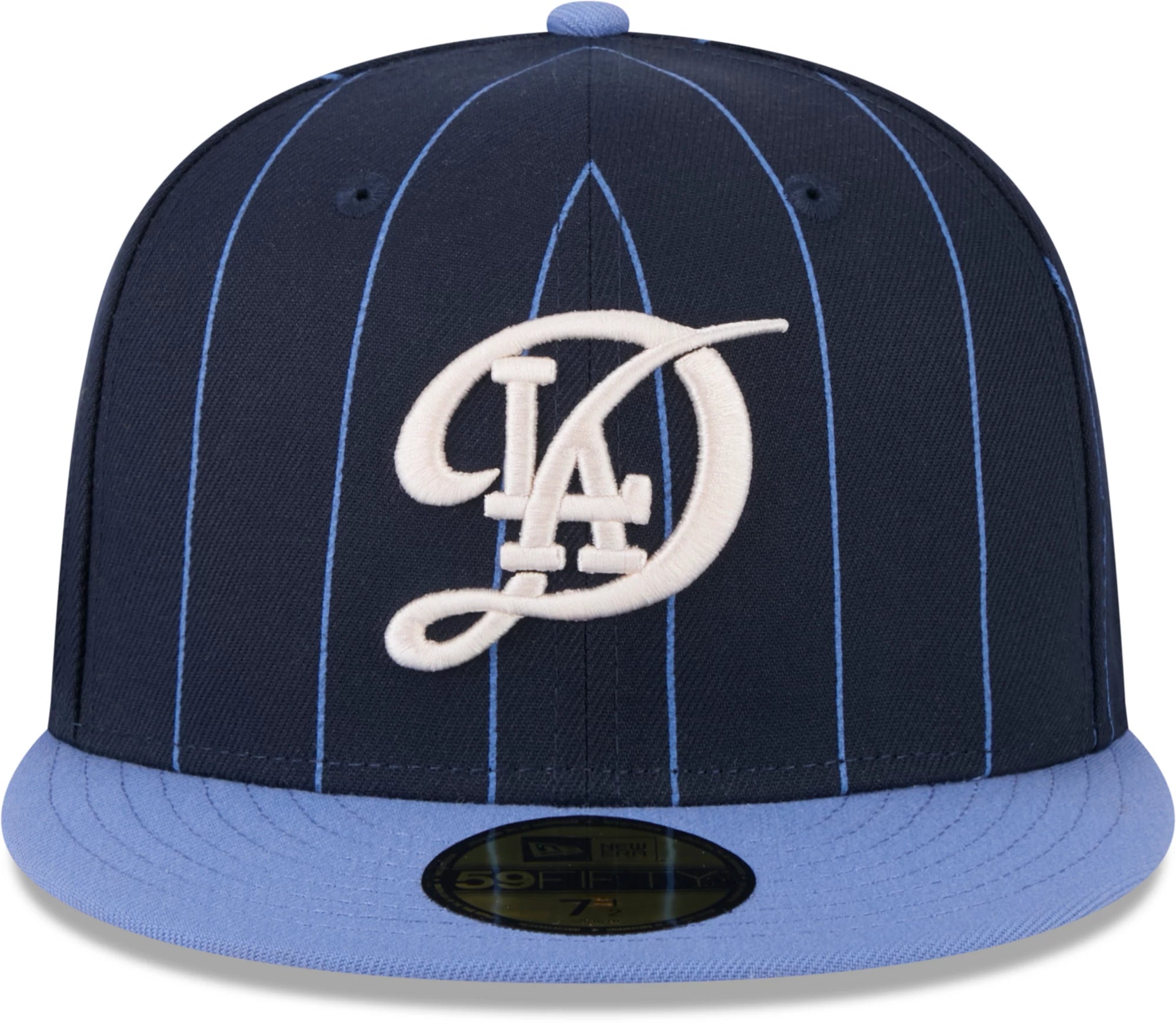 New Era Los Angeles Dodgers City Connect Throwback Pinstripe 59FIFTY Fitted Hat 2024 - Navy