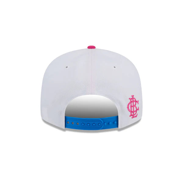 New Era Pittsburgh Pirates Cotton Candy Big League Chew Flavor Pack 9FIFTY Snapback Hat-White/Blue