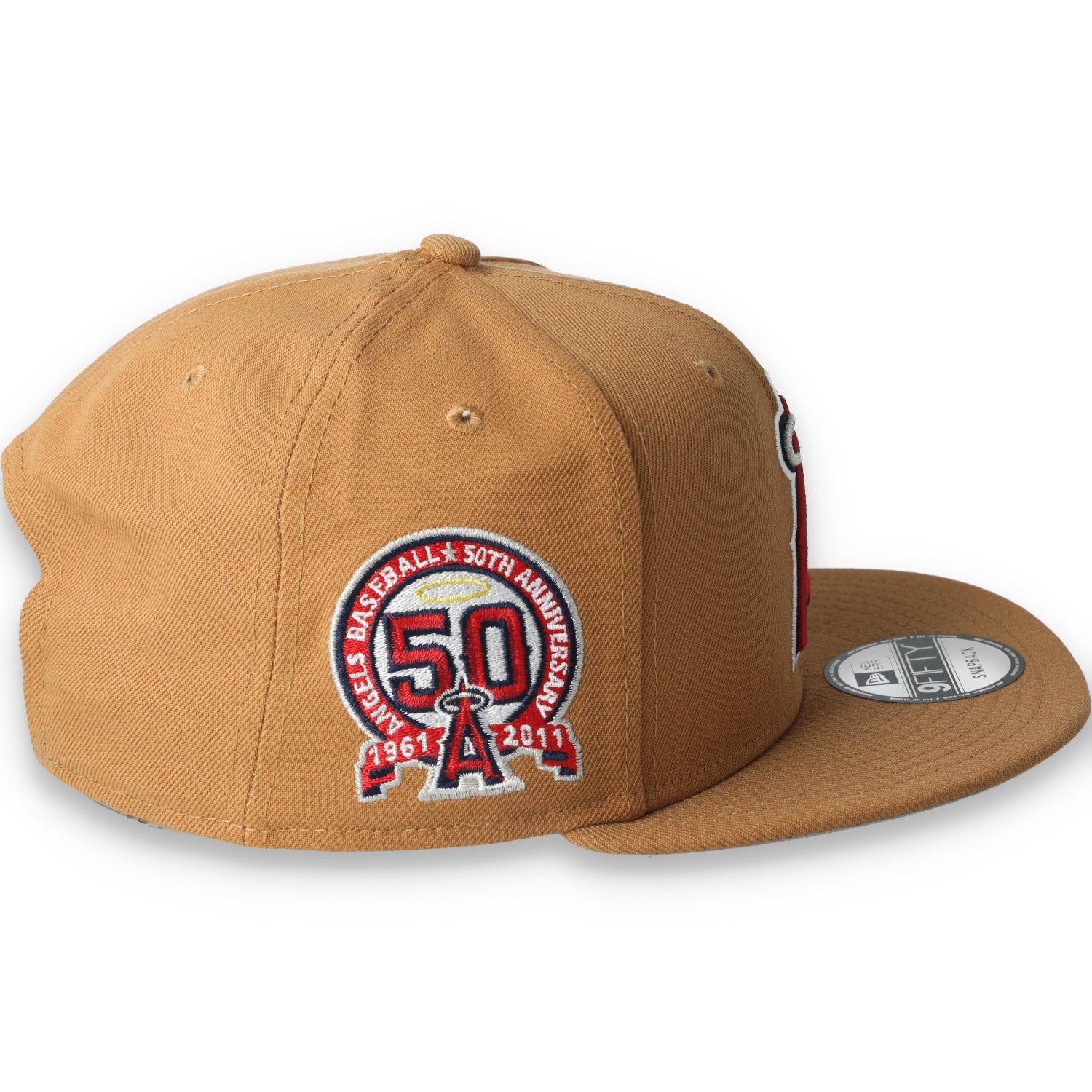 New Era Los Angeles Angels Color Pack 9FIFTY Snapback Hat-Light Bronze