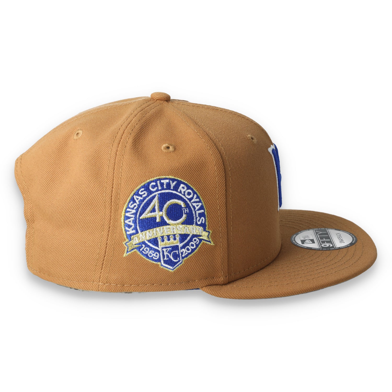 New Era Kansas City Royals Color Pack 9FIFTY Snapback Hat-Light Bronze