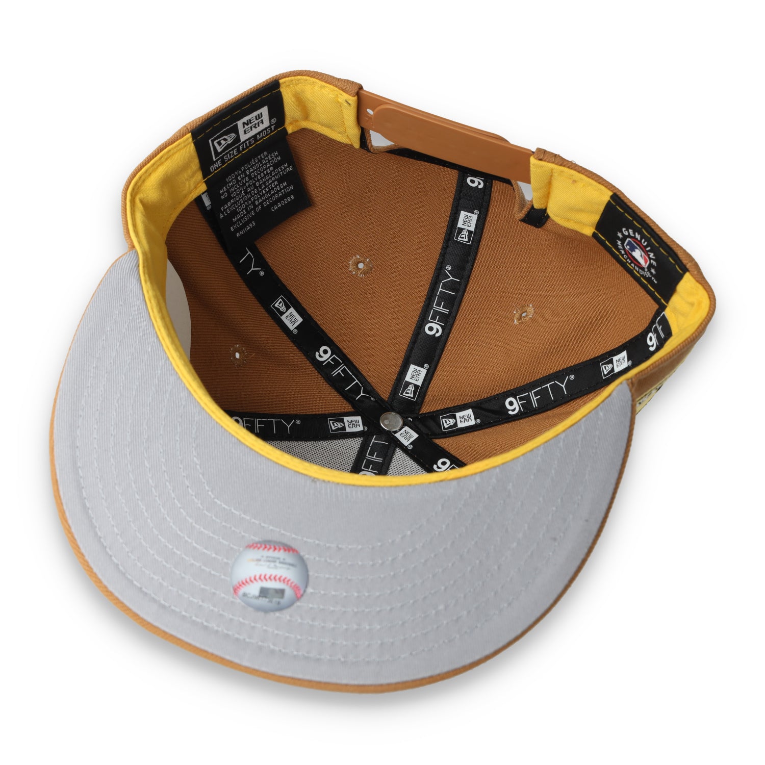 New Era Pittsburgh Pirates Color Pack 9FIFTY Snapback Hat-Light Bronze