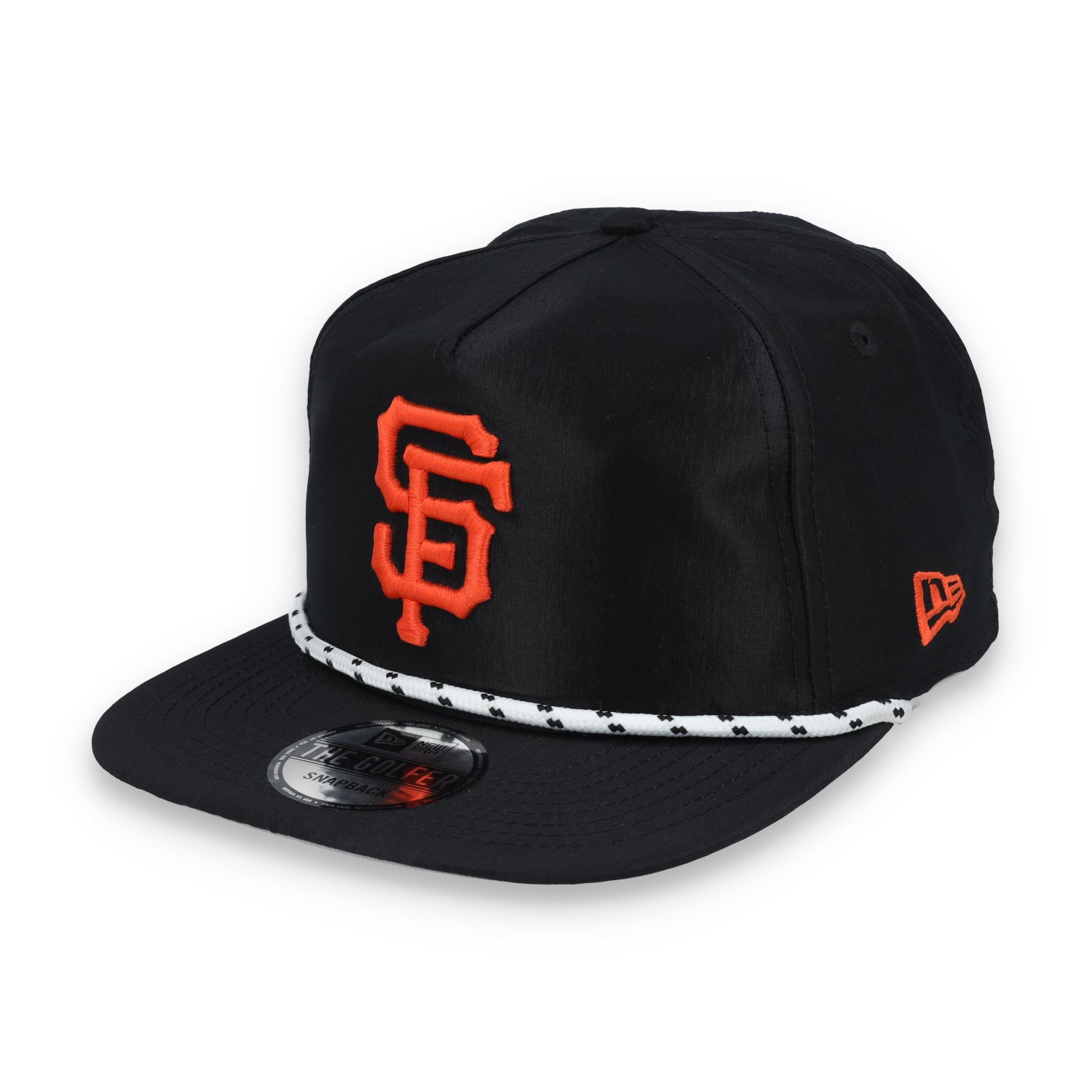 New Era San Francisco Giants Golfer Team Rope Snapback Hat - Black