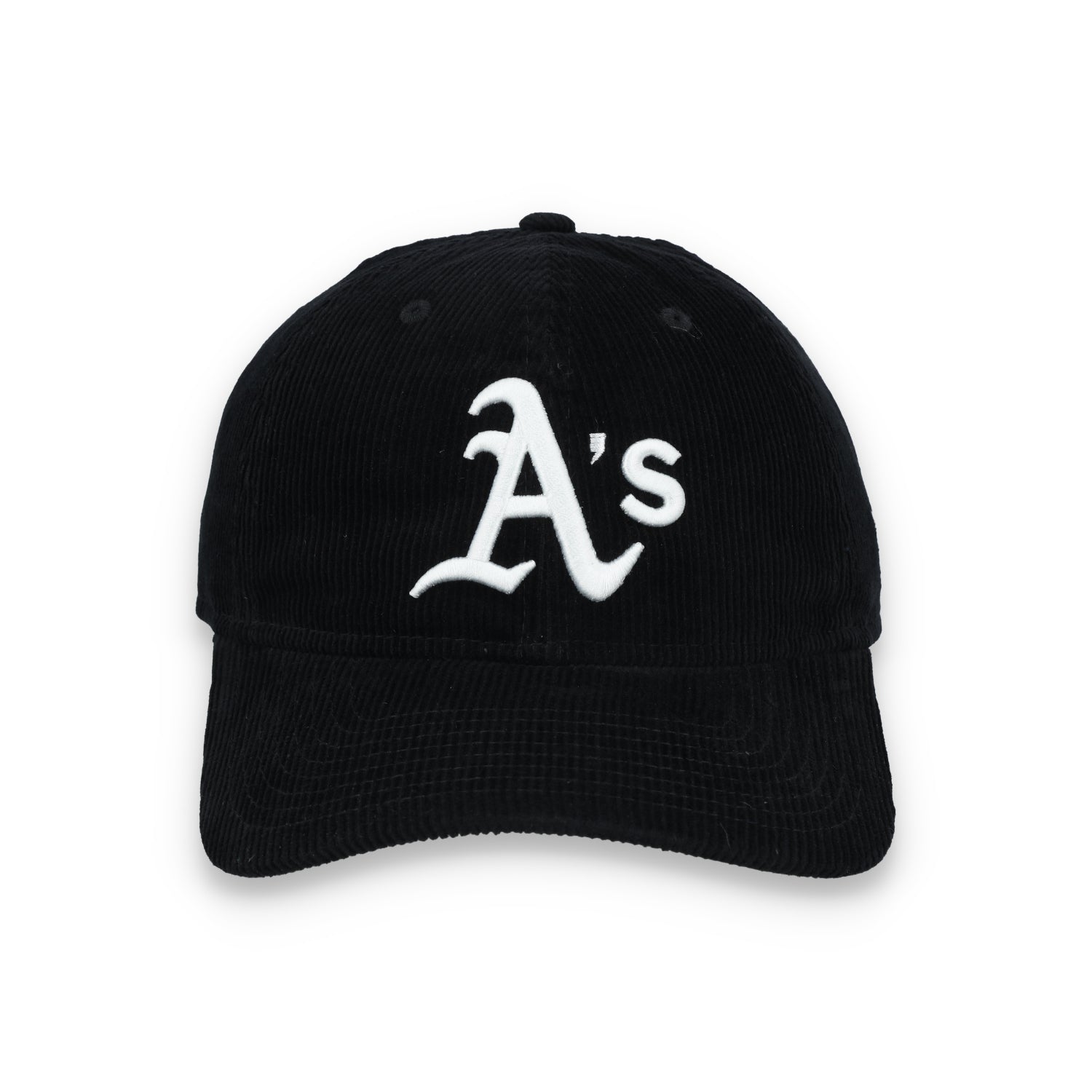 New Era Oakland Athletics Corduroy 9TWENTY Adjustable Hat-Black/White