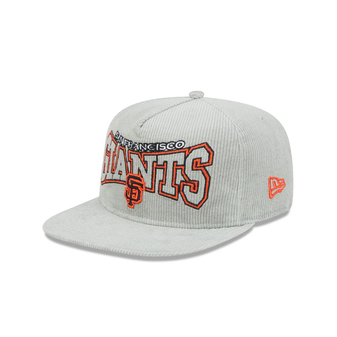 New Era San Francisco Giants Corduroy Gray Cord Golfer Snapback Hat