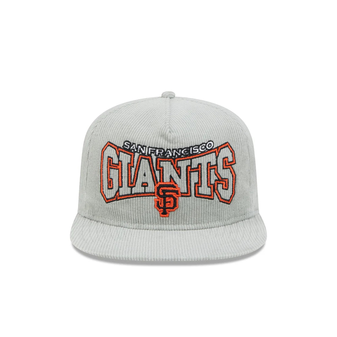 New Era San Francisco Giants Corduroy Gray Cord Golfer Snapback Hat