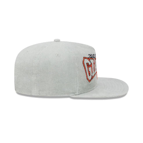 New Era San Francisco Giants Corduroy Gray Cord Golfer Snapback Hat