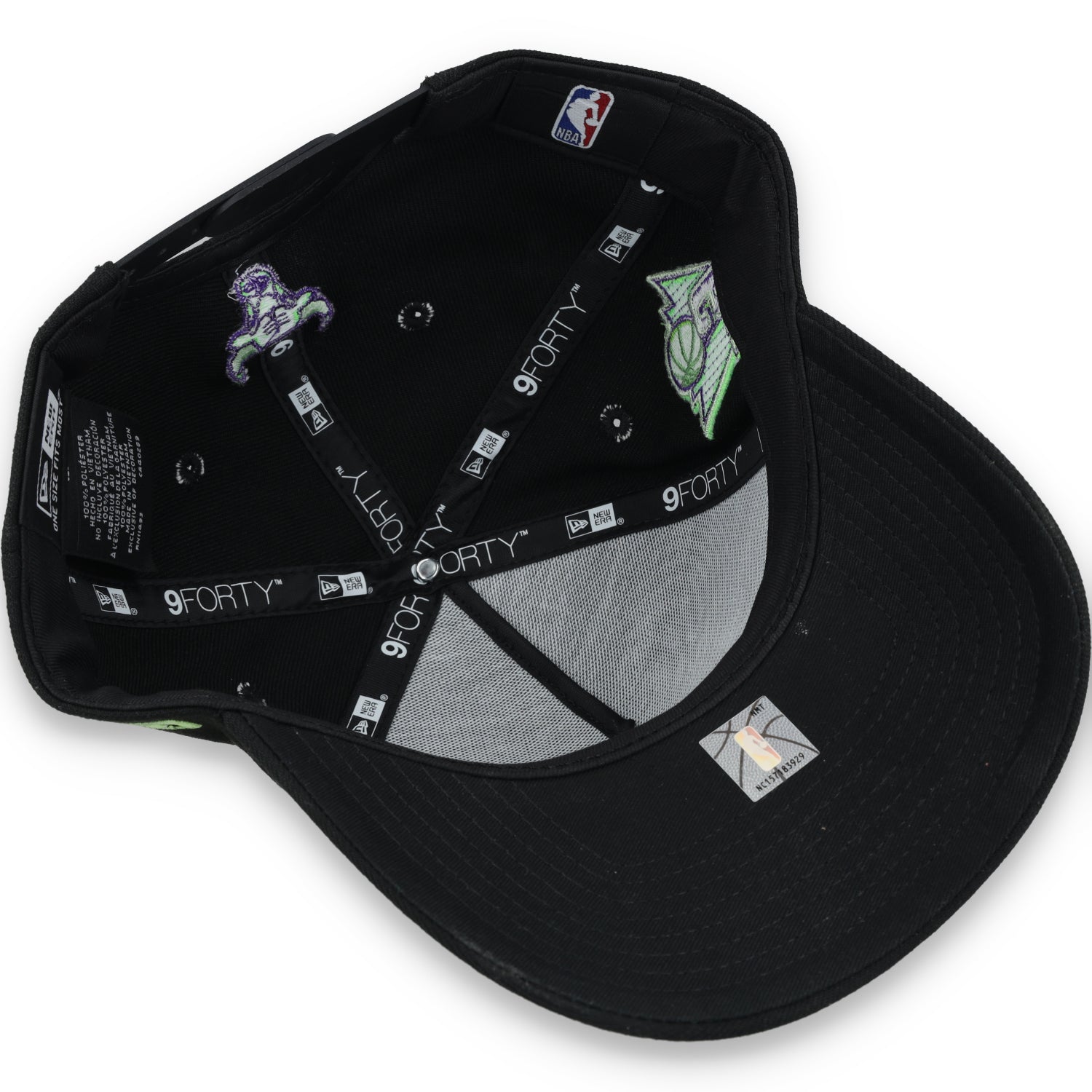 New Era Chicago Bulls 6X A-Frame 9FORTY Adjustable Snapback Hat-Black