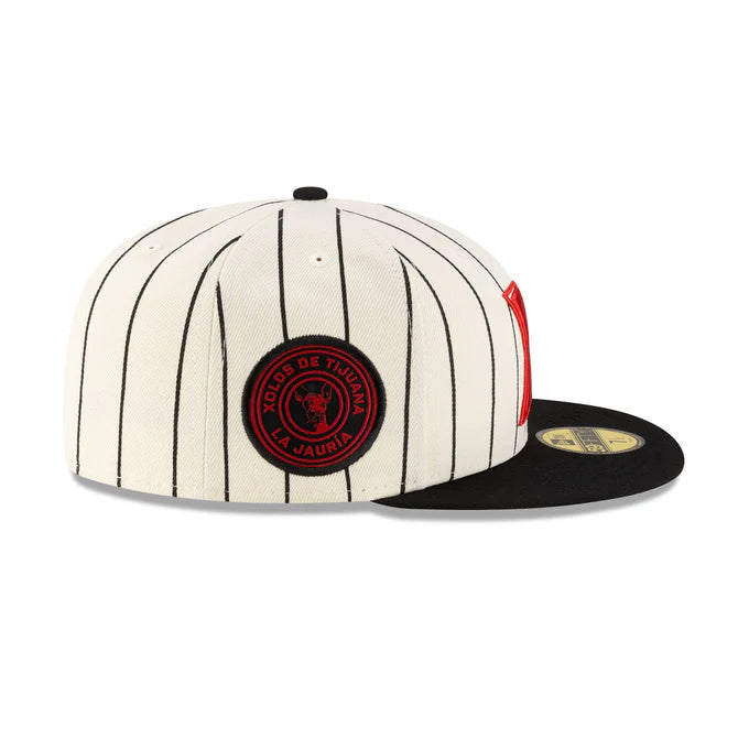 New Era Club Tijuana Xolos Retro Pinstripe  59FIFTY Fitted Hat