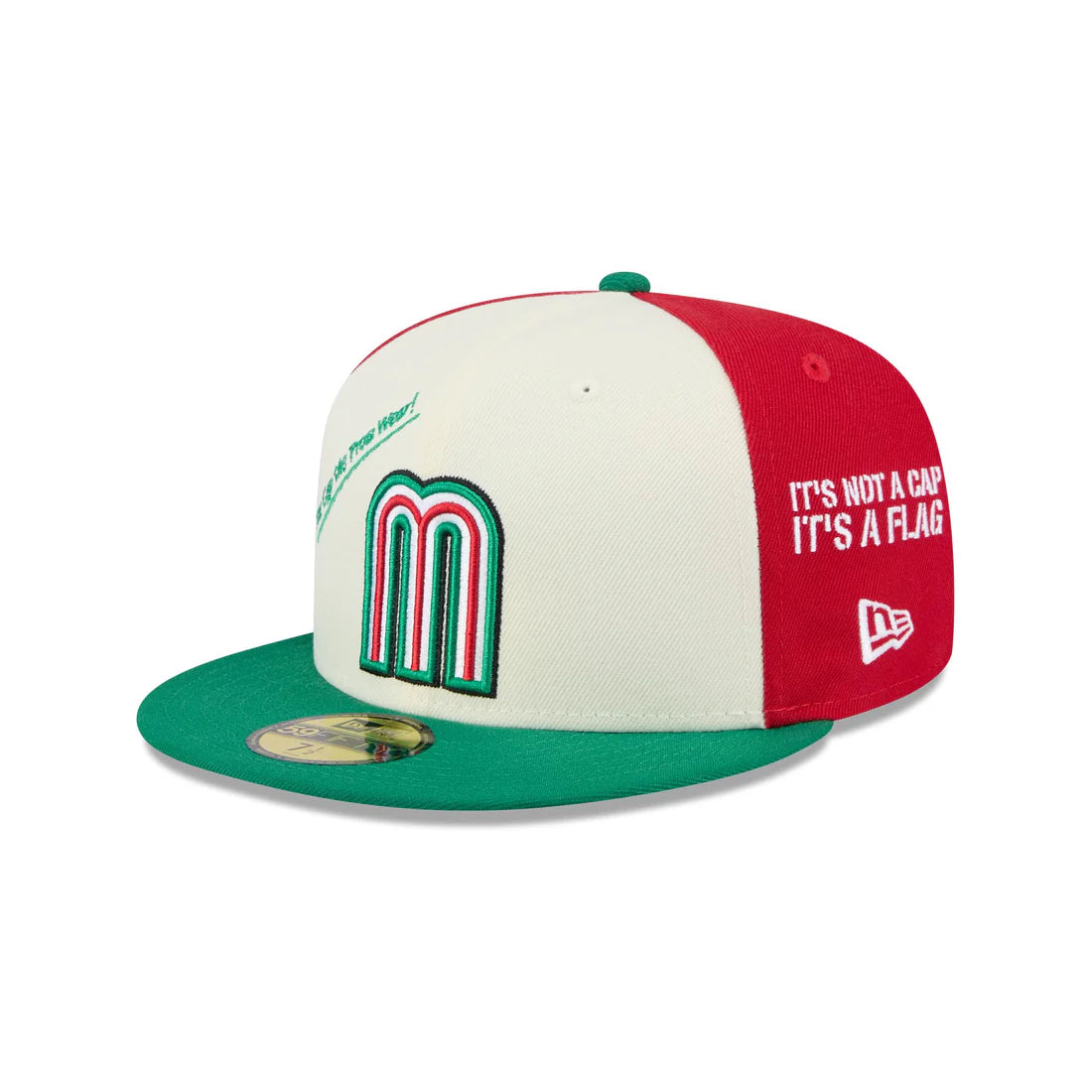 New Era Mexico Anniversary Logos 59FIFTY Fitted Hat-White/Green