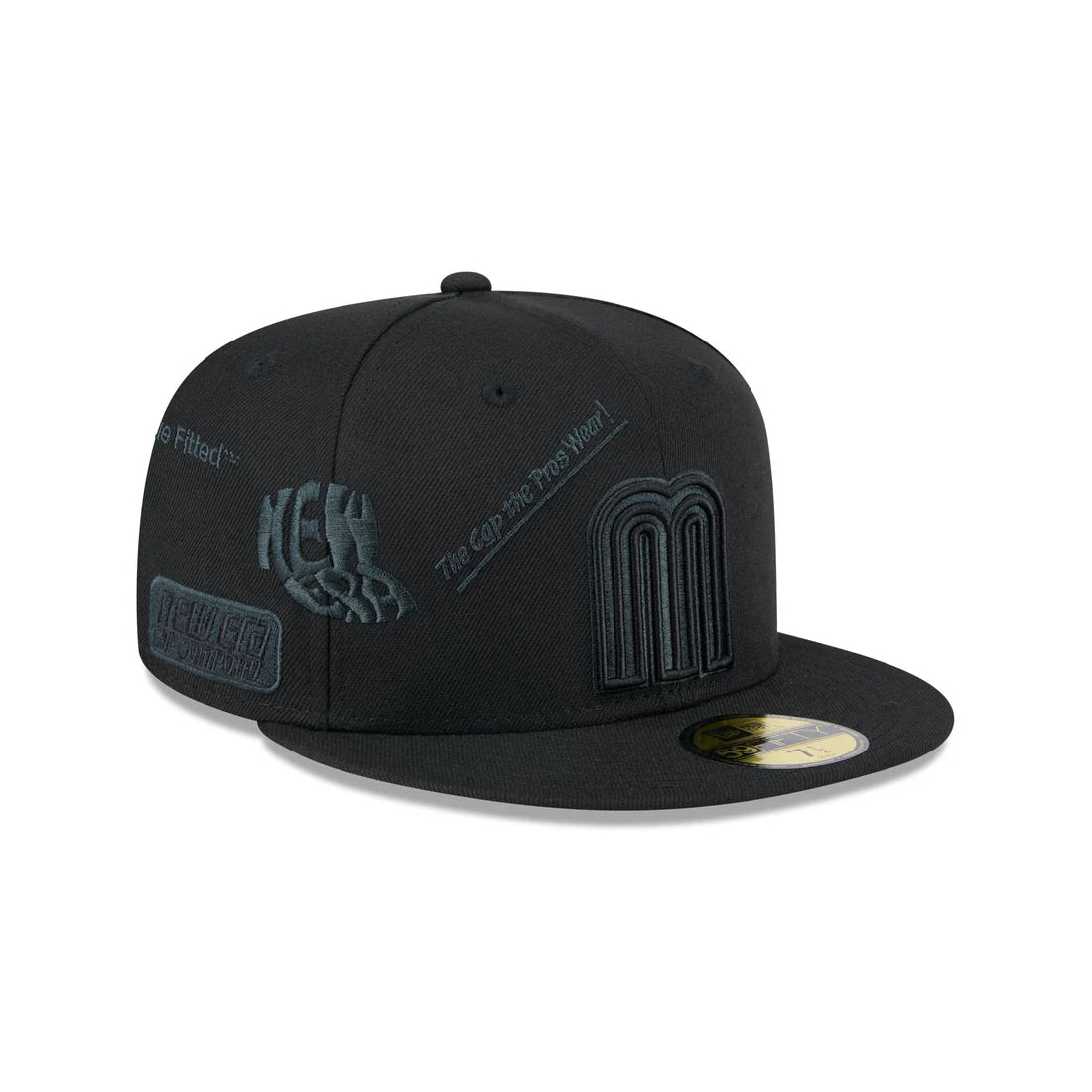 New Era Mexico Anniversary Logos 59FIFTY Fitted Hat-Black