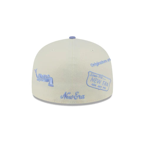 New Era Mexico Anniversary Logos 59FIFTY Fitted Hat-Chrome/Lavender