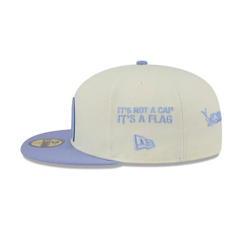 New Era Mexico Anniversary Logos 59FIFTY Fitted Hat-Chrome/Lavender