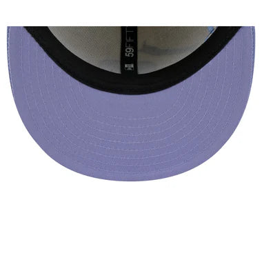 New Era Mexico Anniversary Logos 59FIFTY Fitted Hat-Chrome/Lavender