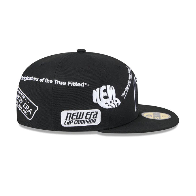 New Era Mexico Anniversary Logos 59FIFTY Fitted Hat-Black/White