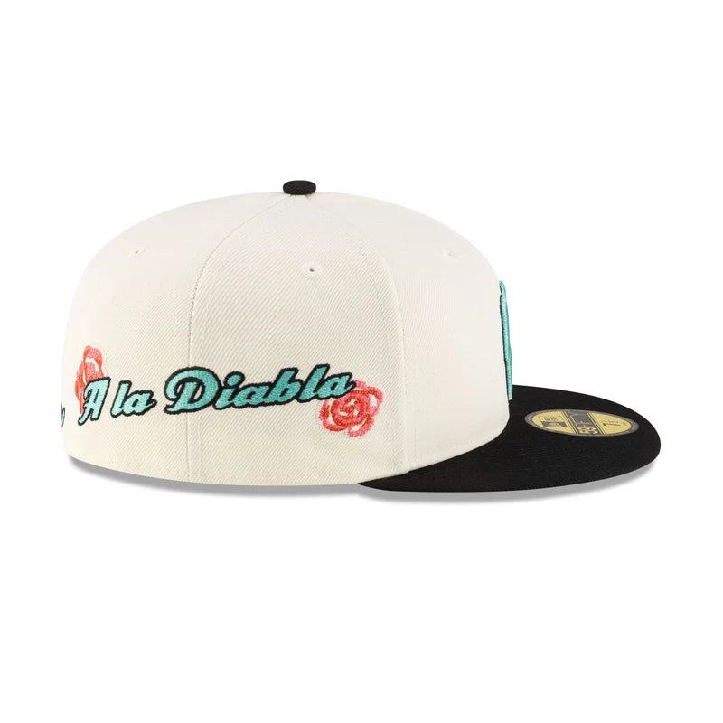 New Era Diablos Rojos Del Mexico 2-Tone Rose 59FIFTY Fitted Hat-