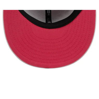 New Era Diablos Rojos Del Mexico Stacked Wordmark 59FIFTY Fitted Hat-Pink