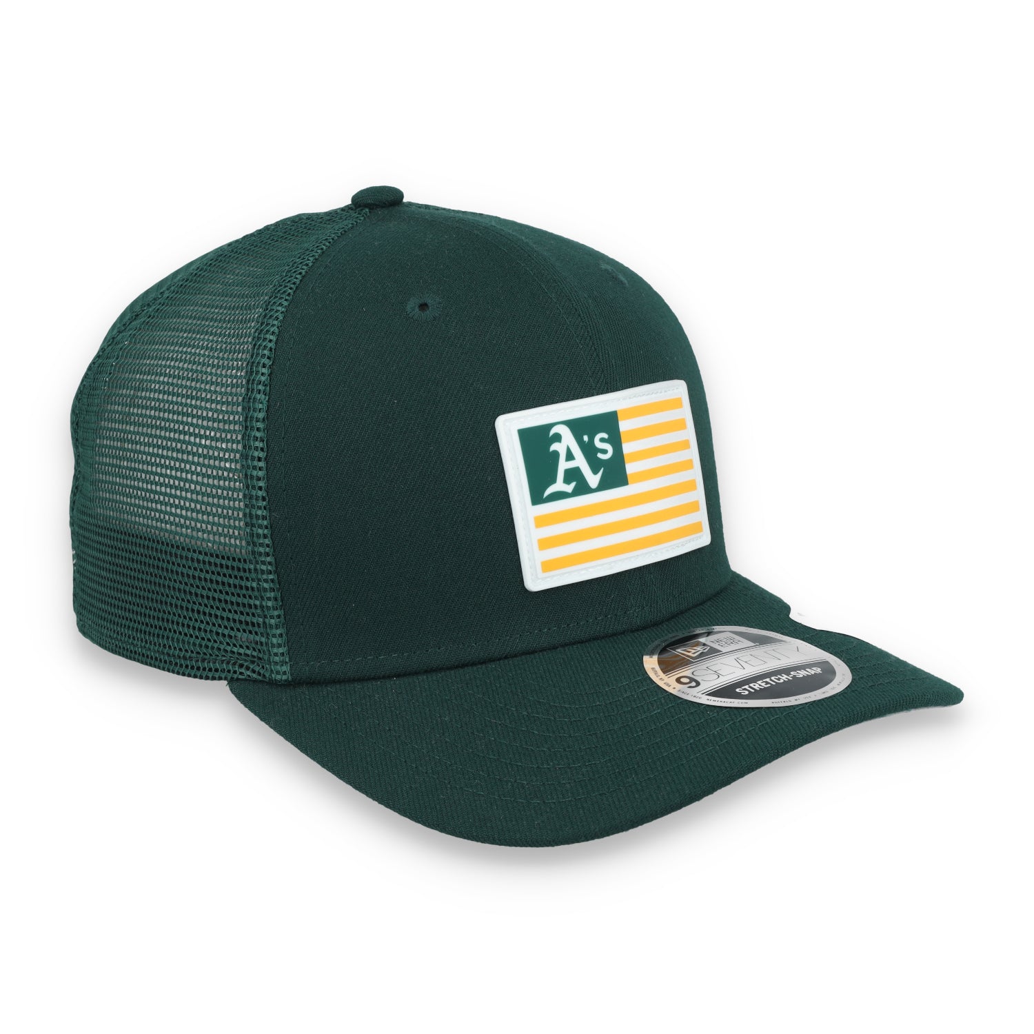 New Era Oakland Athletics Flag Patch 9SEVENTY Stretch-Snap Hat