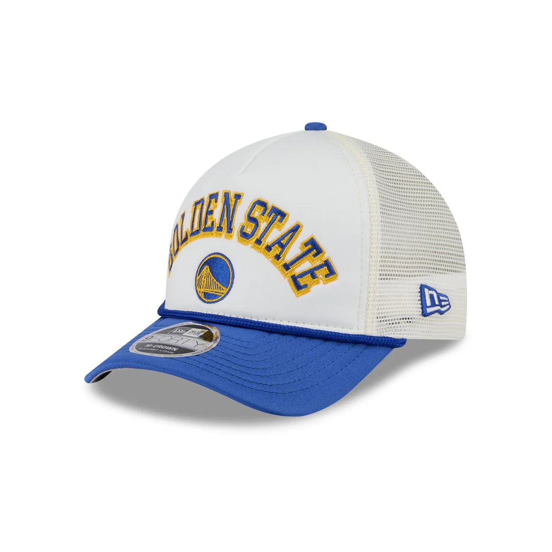 New Era Golden State Warriors Chrome Arch M-Crown 9FORTY Adjustable Snapback Hat