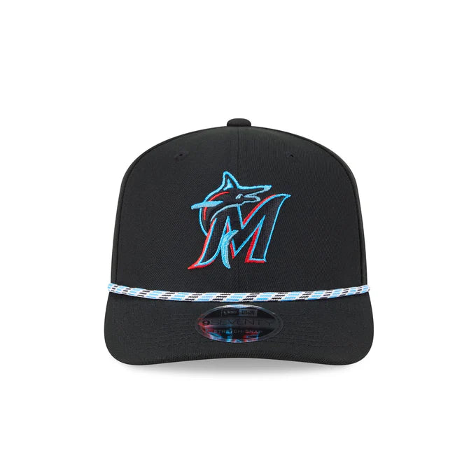 New Era Miami Marlins Multi Rope 9SEVENTY Stretch-Snap Trucker Hat