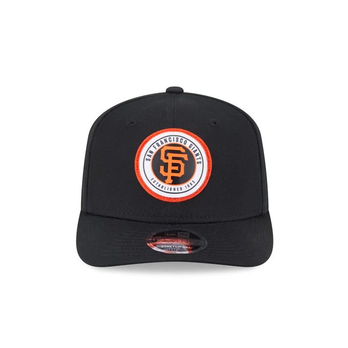 New Era San Francisco Giants Circle Patch 9SEVENTY Stretch-Snap Hat