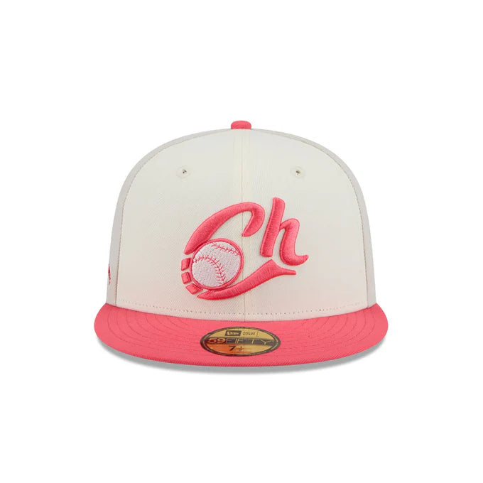 New Era Charros De Jalisco Alternative 3-Tone 59FIFTY Fitted Hat-Pink