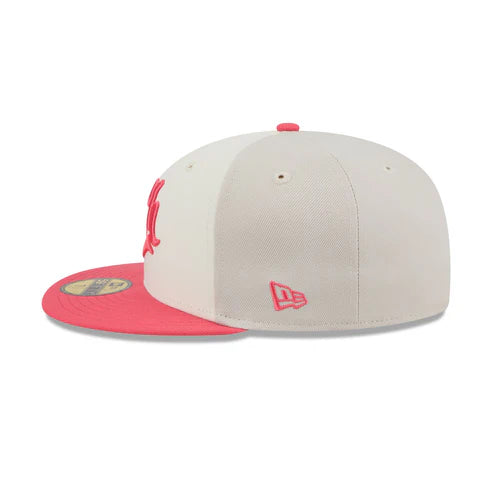 New Era Charros De Jalisco Alternative 3-Tone 59FIFTY Fitted Hat-Pink