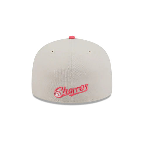 New Era Charros De Jalisco Alternative 3-Tone 59FIFTY Fitted Hat-Pink