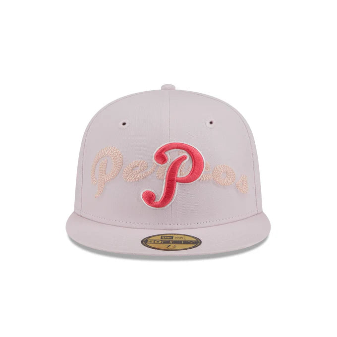 New Era Pericos De Puebla Wordmark 59FIFTY Fitted Hat-Pink