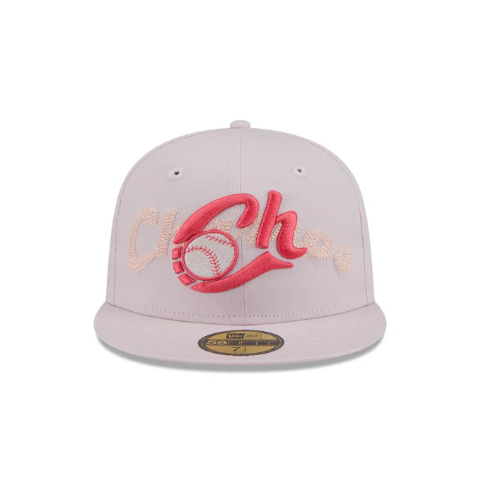 New Era Charros De Jalisco Stacked Wordmark 59FIFTY Fitted Hat-Pink