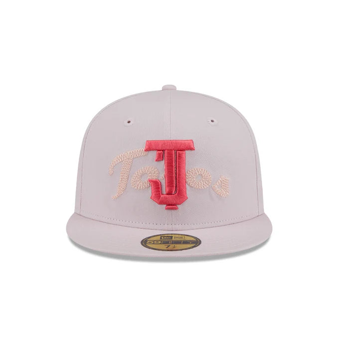 New Era Toros De Tijuana Stacked Wordmark 59FIFTY Fitted Hat-Pink