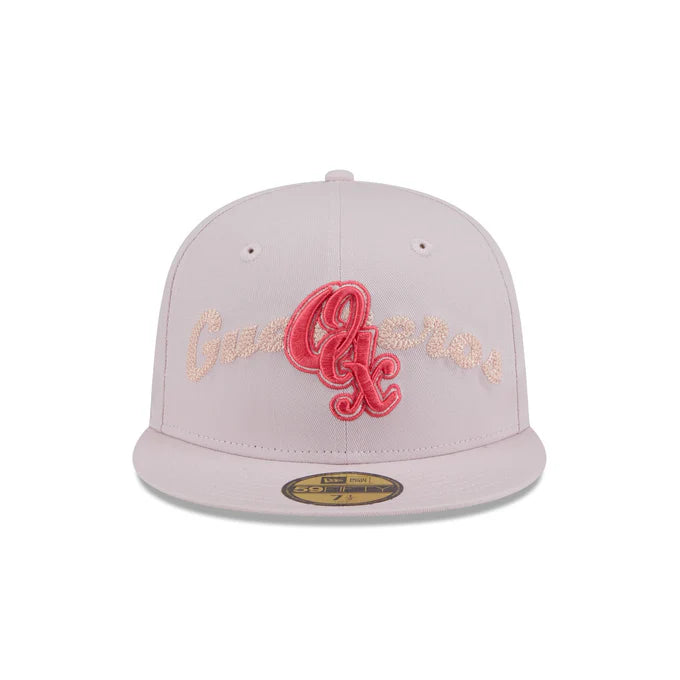 New Era Guerreros De Oaxaca Stacked Wordmark 59FIFTY Fitted Hat-Pink