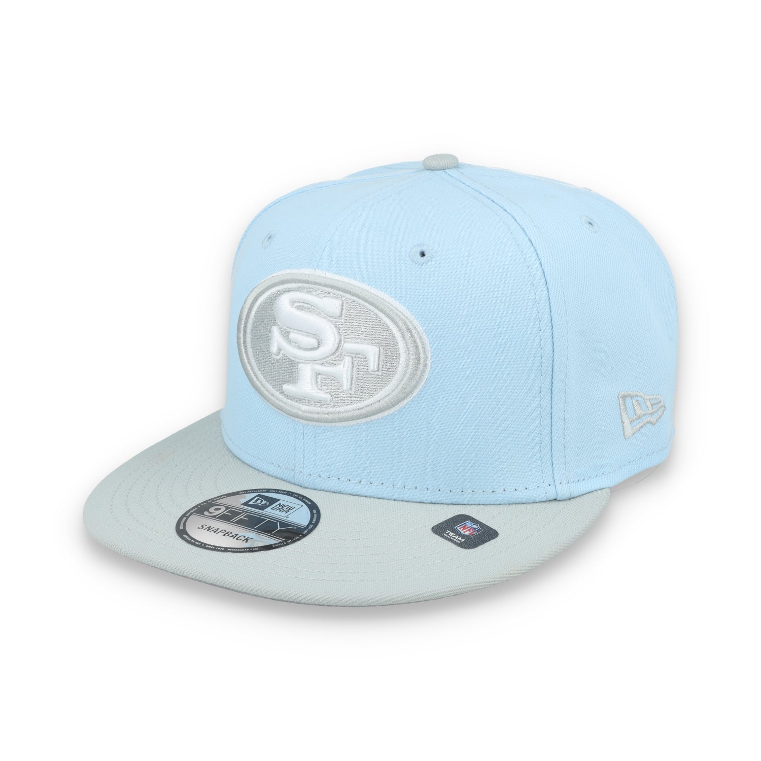 New Era San Francisco 49ers 2-Tone Color Pack 9FIFTY Snapback Hat -Light Blue/Gray