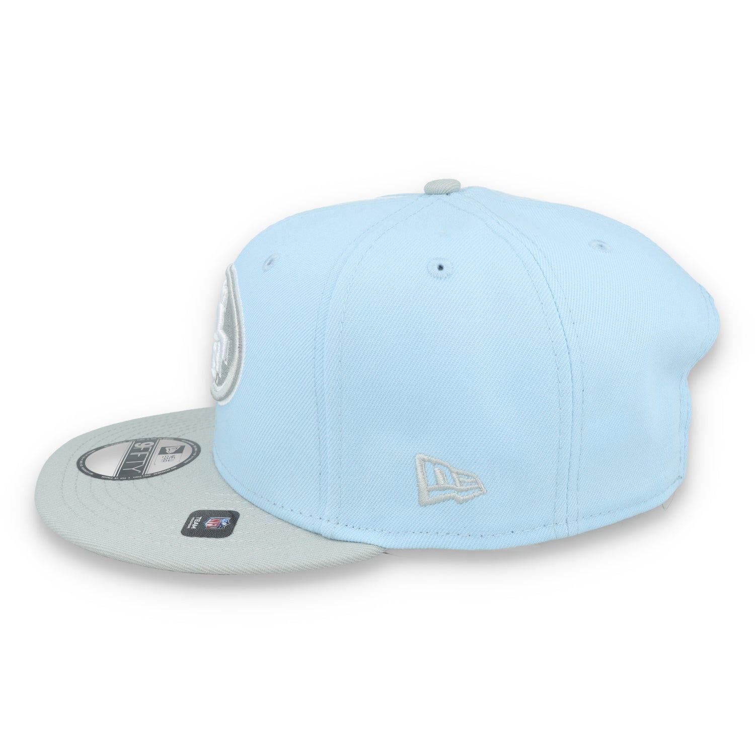 New Era San Francisco 49ers 2-Tone Color Pack 9FIFTY Snapback Hat -Light Blue/Gray