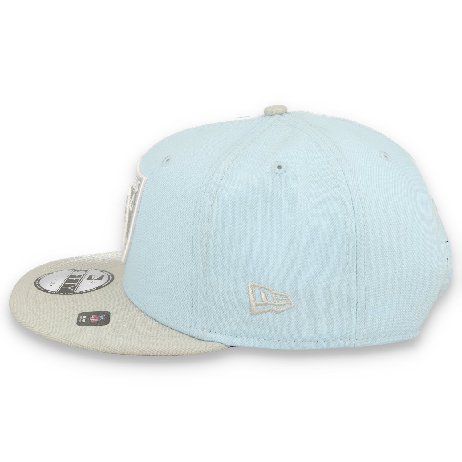 New Era raiders 2-Tone Color Pack 9FIFTY Snapback Hat -Light Blue/Gray