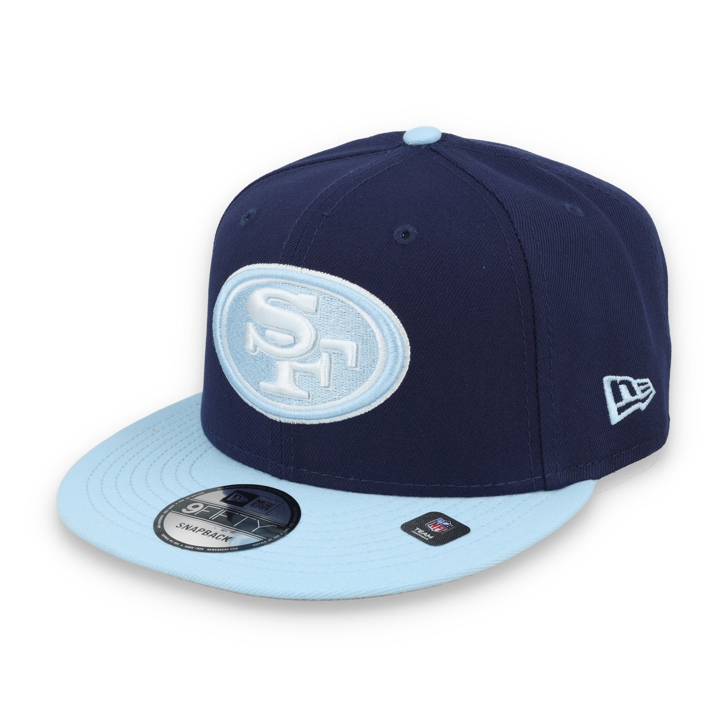 New Era San Francisco 49ers 2-Tone Color Pack 9FIFTY Snapback Hat-Navy/Light Blue