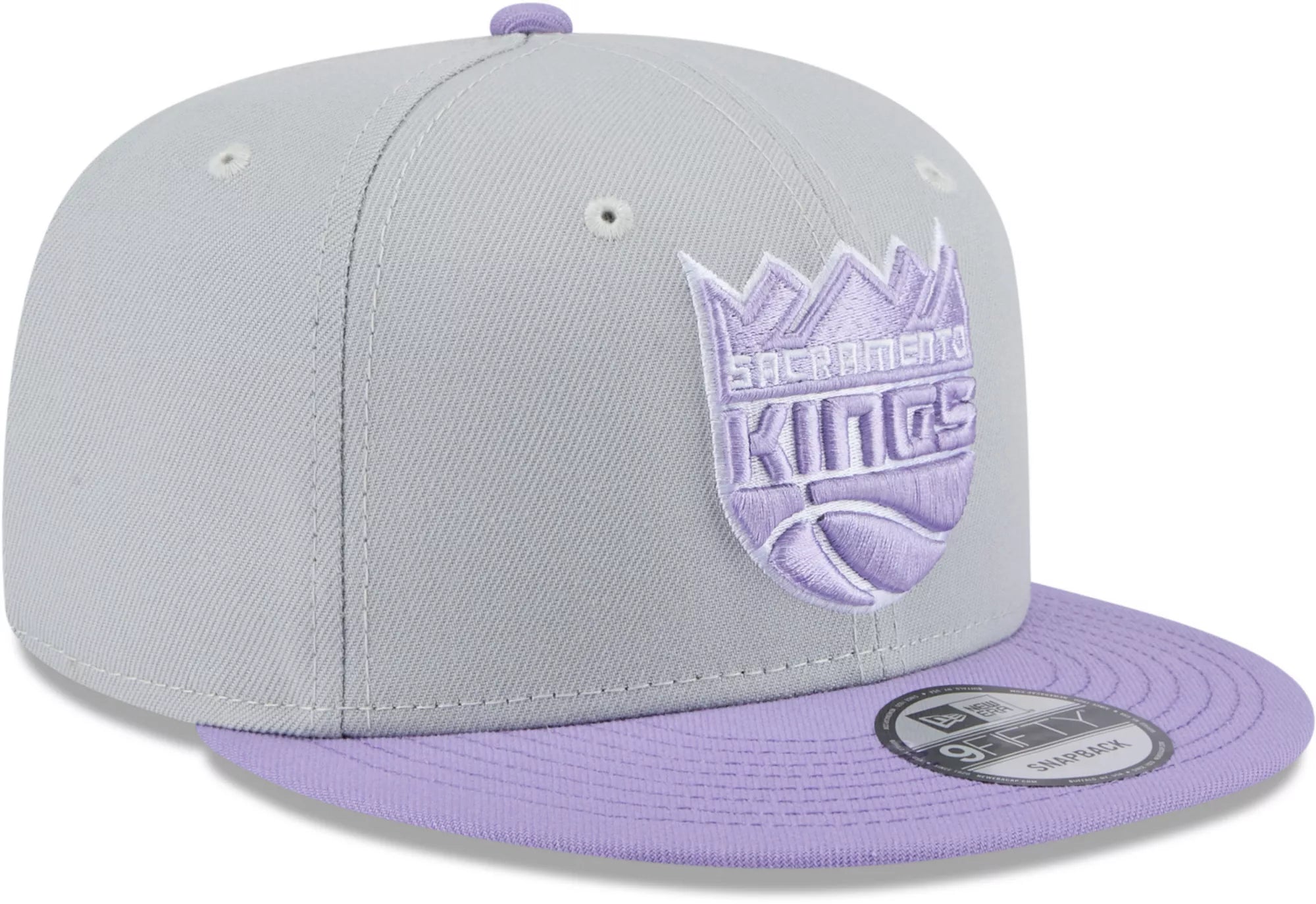 New Era Sacramento Kings 2-Tone Color Pack 9FIFTY Snapback Hat -Gray/Purple