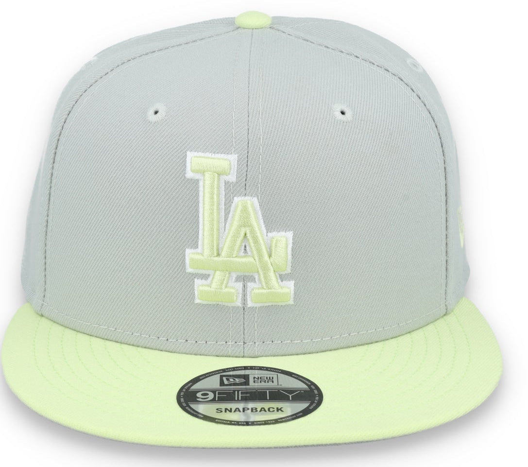 New Era Los Angeles Dodgers 2-Tone Color Pack 9FIFTY Snapback Hat -Gray/Neon