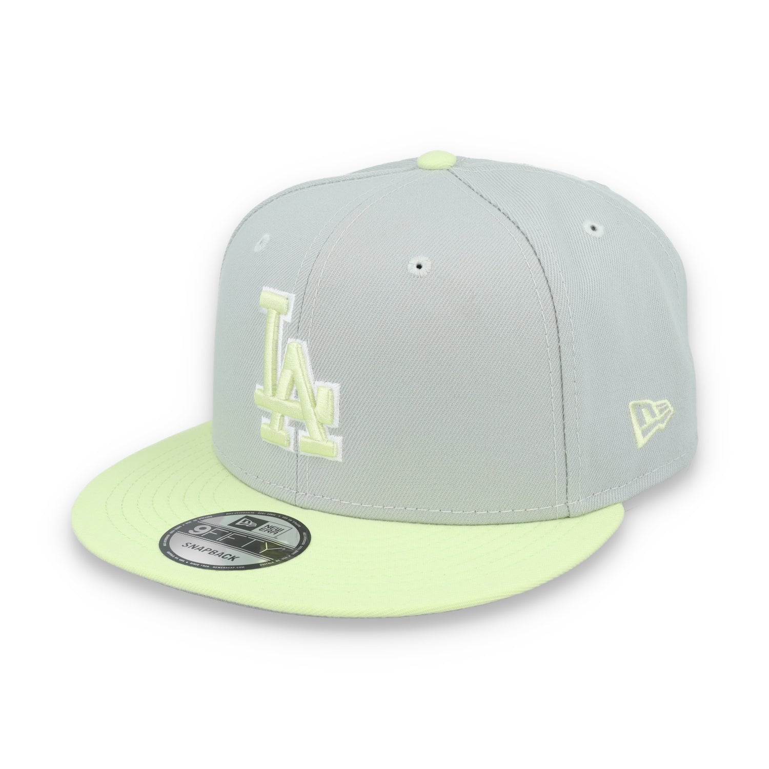 New Era Los Angeles Dodgers 2-Tone Color Pack 9FIFTY Snapback Hat -Gray/Neon