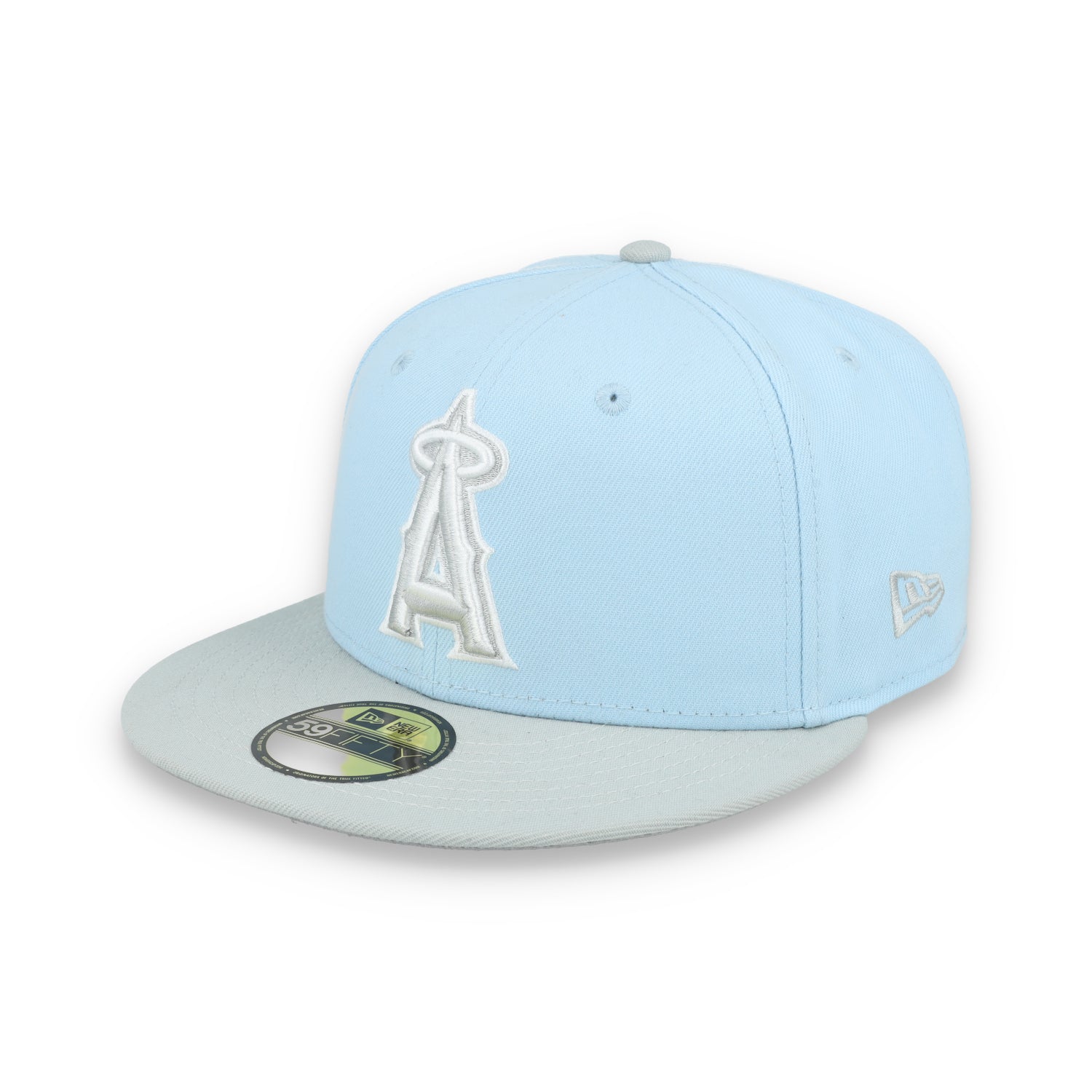 New Era Los Angeles Angels 2-tone fitted-59FIFTY Fitted Hat-Light Blue/Grey