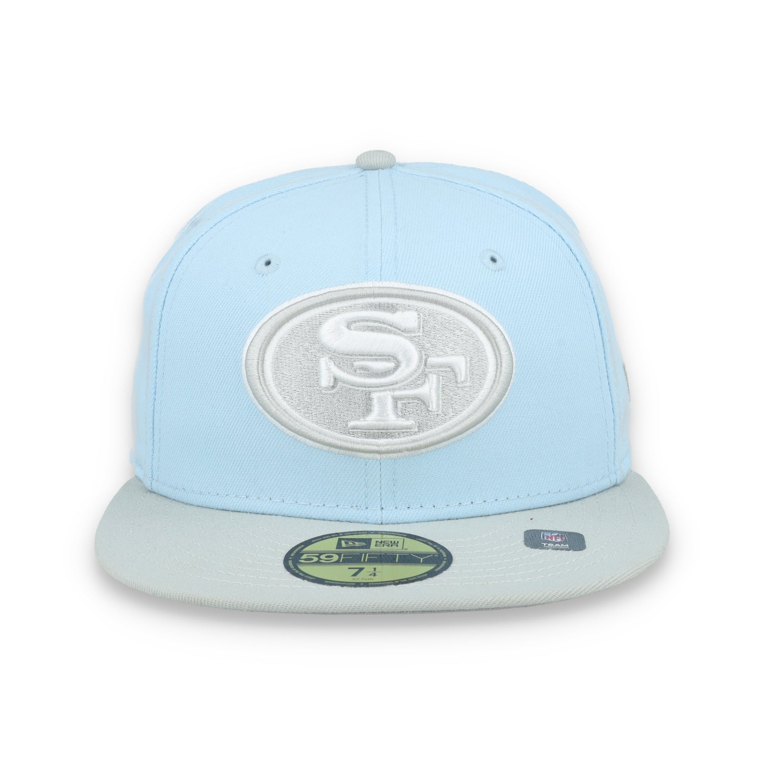 New Era San Francisco 49ers 2-Tone Color Pack 59FIFTY Fitted Hat-Light Blue/Gray