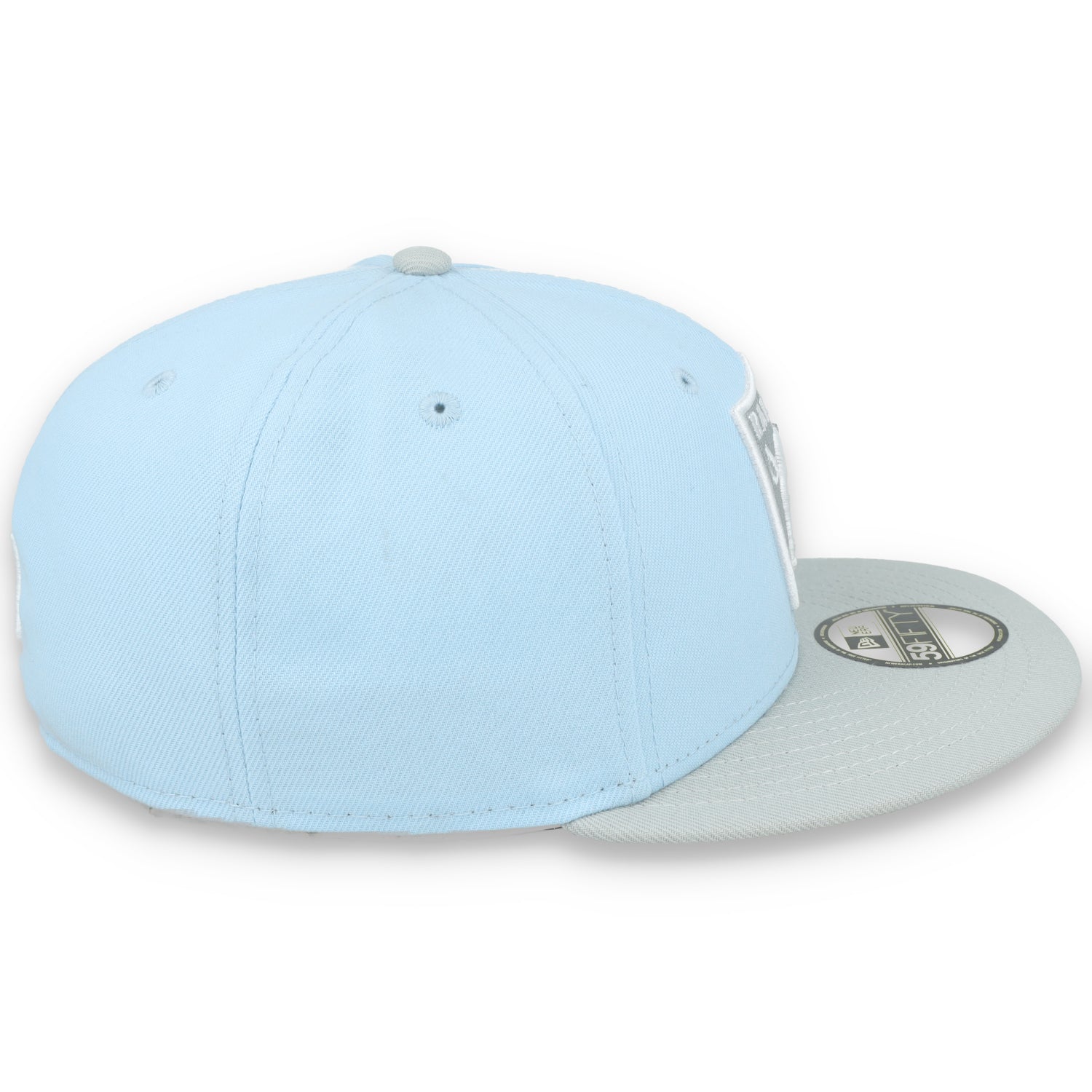 New Era Las Vegas Raiders 2-Tone Color Pack 59FIFTY Fitted Hat-Light Blue/Gray