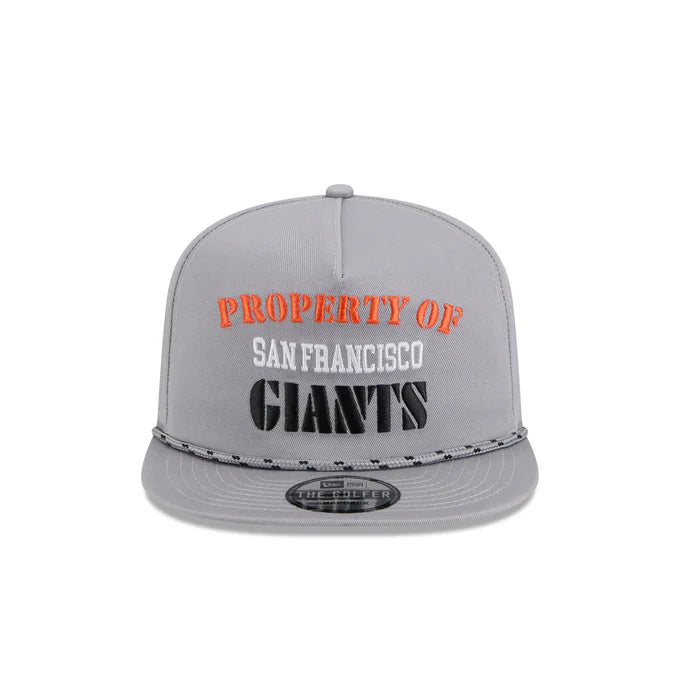 New Era San Francisco Vintage Gray Rope Golfer Snapback Hat-Gray